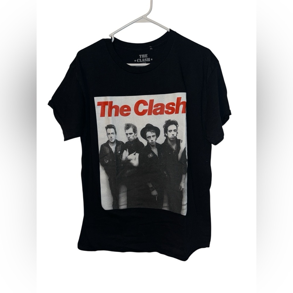 The Clash Black Graphic T-Shirt Size Large New
